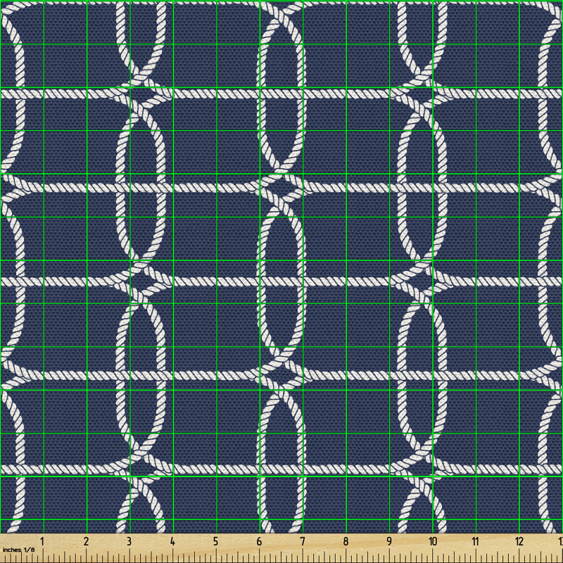 Gemicilik Parça Kumaş İnce Halatlar ile Geometrik Desen Çizimi