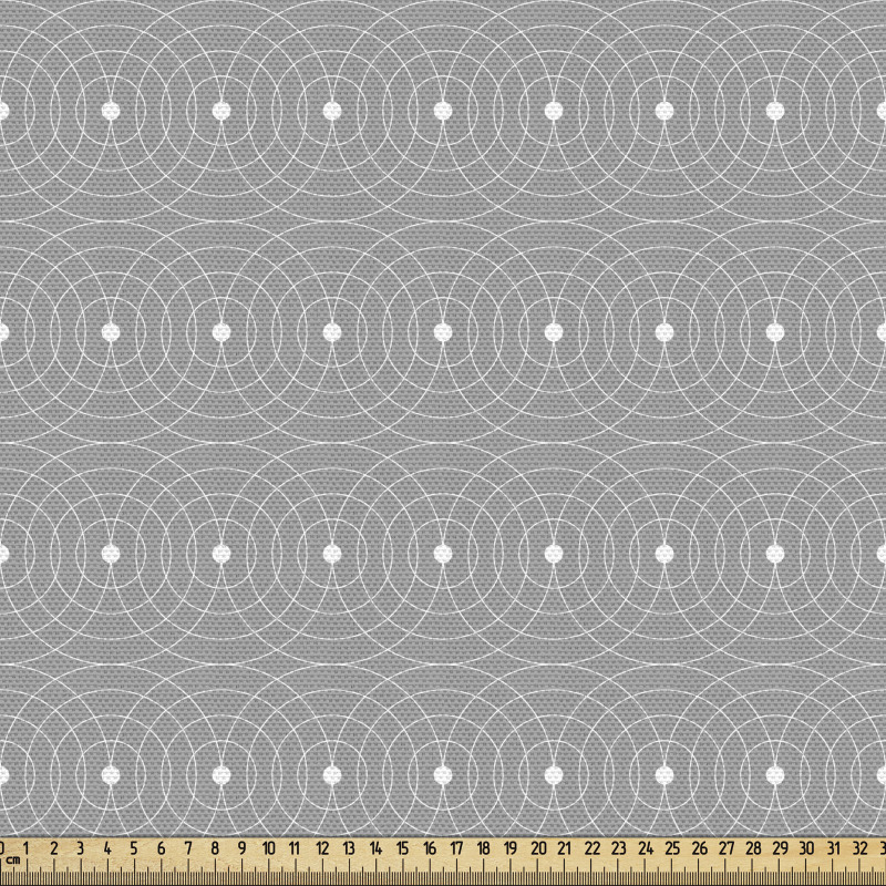 Geometrik Parça Kumaş Mozaik Görünümlü İç İçe Geçmiş Daireler