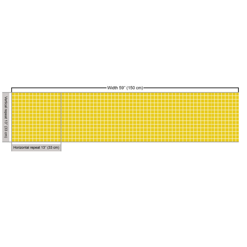 Minimal Parça Kumaş Geometrik ve Simetrik Stilde Kareli Desen