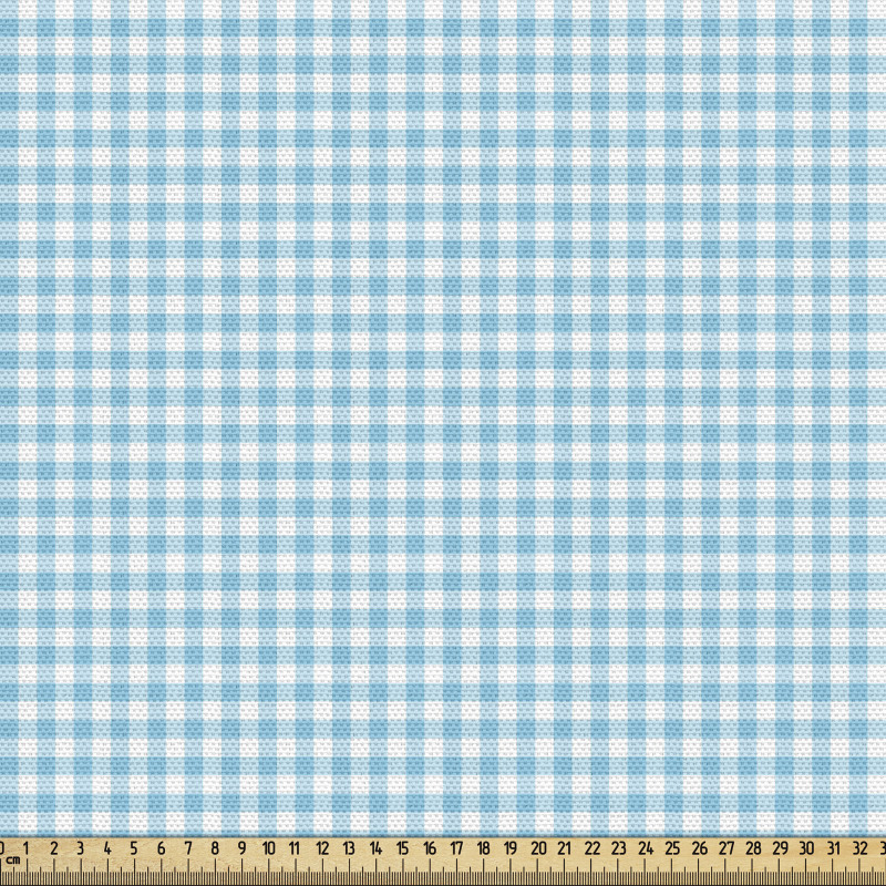 Ekoseli Parça Kumaş Klasik Geometrik Pötikareli Yaz Deseni  