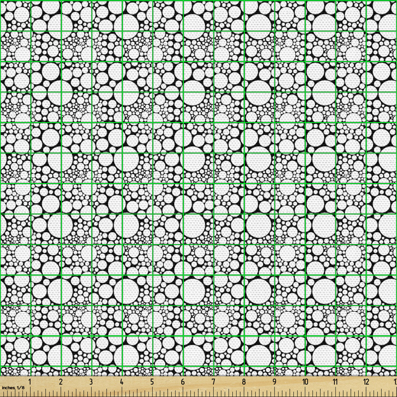 Modern Parça Kumaş Minimal Yuvarlaklar Geometrik Sade Desen