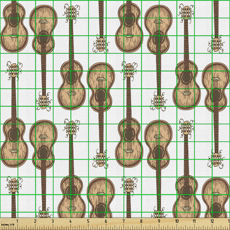 Müzik Parça Kumaş Ahşap Akustik Gitarlar