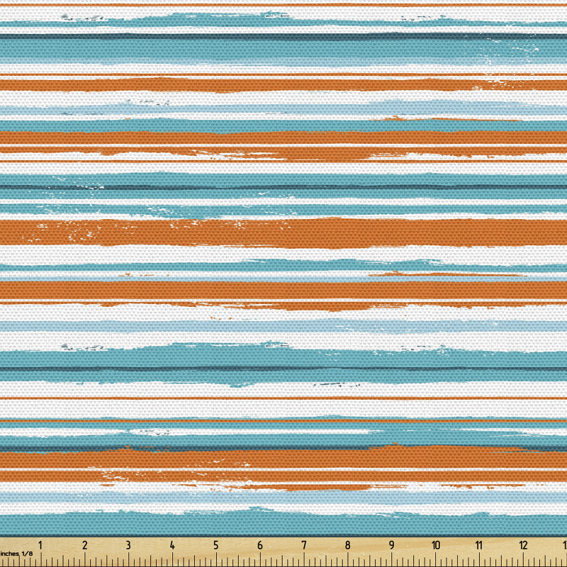 Çizgili Parça Kumaş Eskitilmiş Kesintisiz Yatay Şeritli Tasarım