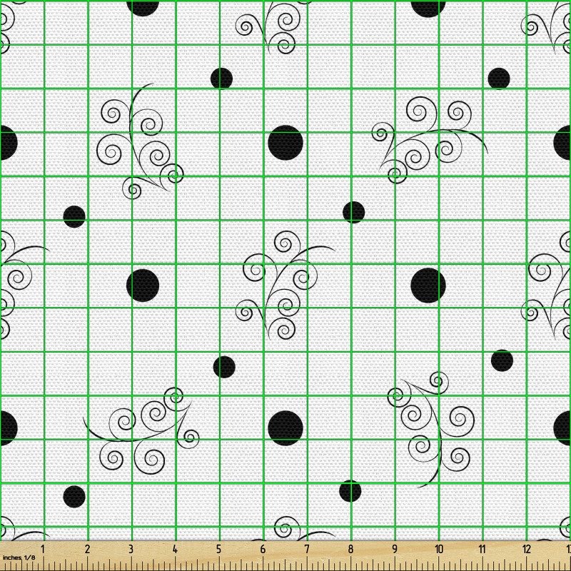 Nokta Parça Kumaş Sade Geometrik Tekrarlı Soyut Dal Tasarımı 