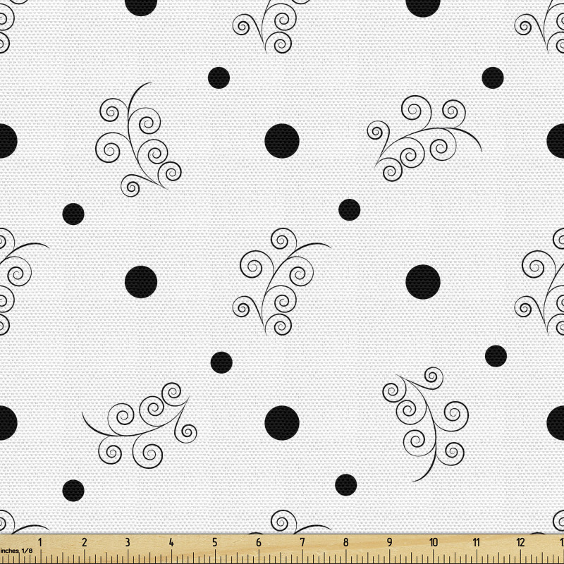 Nokta Parça Kumaş Sade Geometrik Tekrarlı Soyut Dal Tasarımı 
