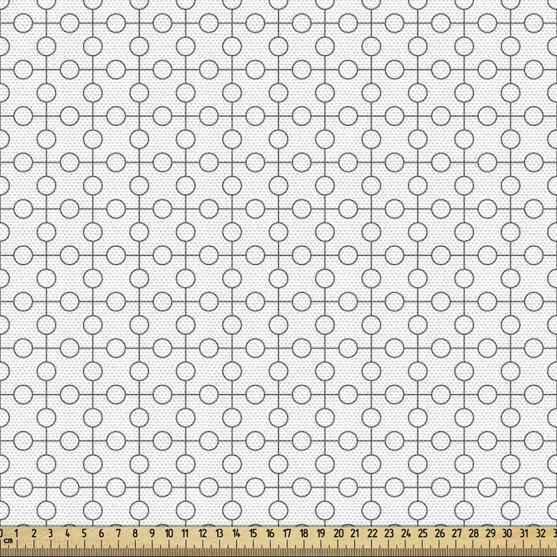 Geometrik Parça Kumaş Sade Minimal Basit Yuvarlak Şekiller 