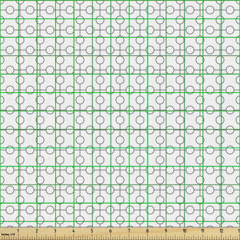 Geometrik Parça Kumaş Sade Minimal Basit Yuvarlak Şekiller 