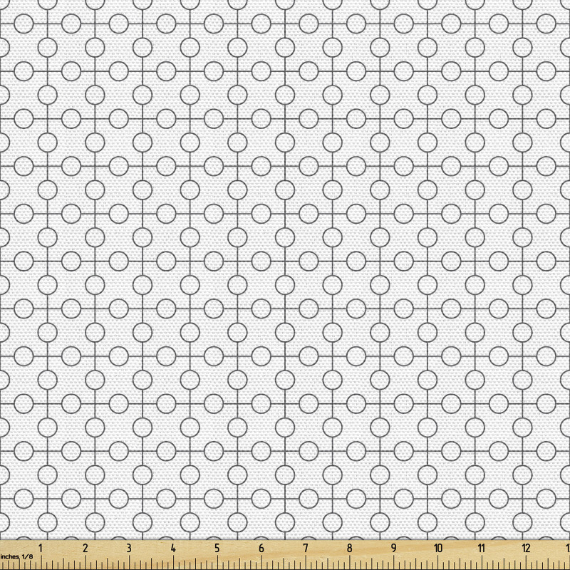 Geometrik Parça Kumaş Sade Minimal Basit Yuvarlak Şekiller 