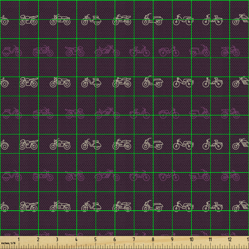 Araç Parça Kumaş Motosiklet ve Elektrikli Bisiklet Grafik Çizim