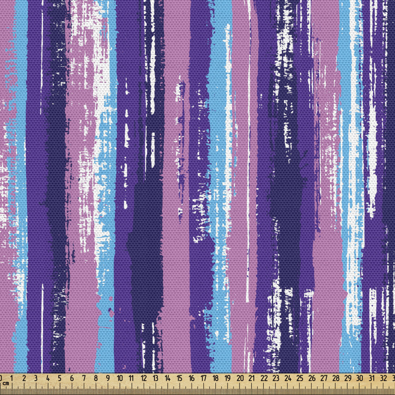 Eskitme Parça Kumaş Retro Görünümlü Dikey Tekrarlı Çizgiler 
