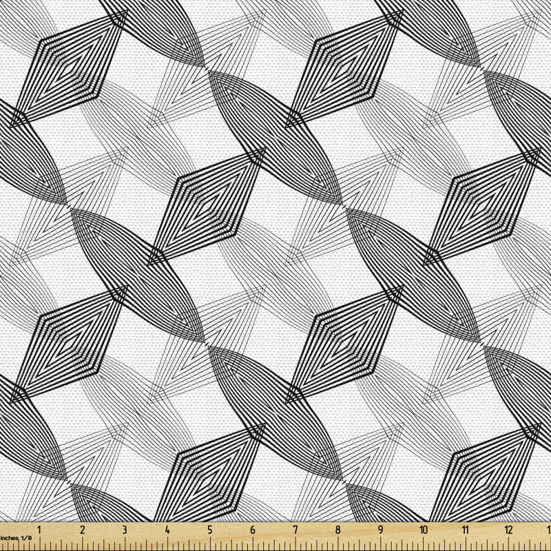 Moda Parça Kumaş Dörtgenler ile Zarif ve Dijital Desen Çizimi