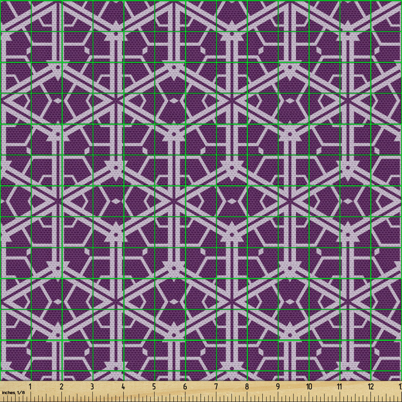 Geometrik Parça Kumaş Mozaik Stilinde Altıgen Örgü Tasarım