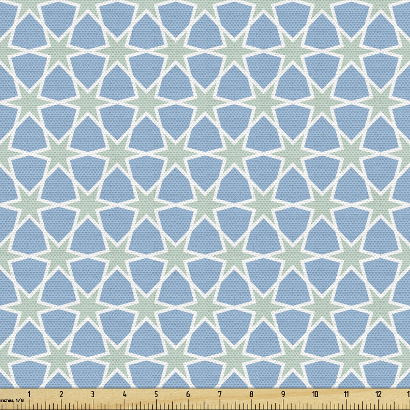 Doğa Parça Kumaş Geometrik Yıldız Sarmalı