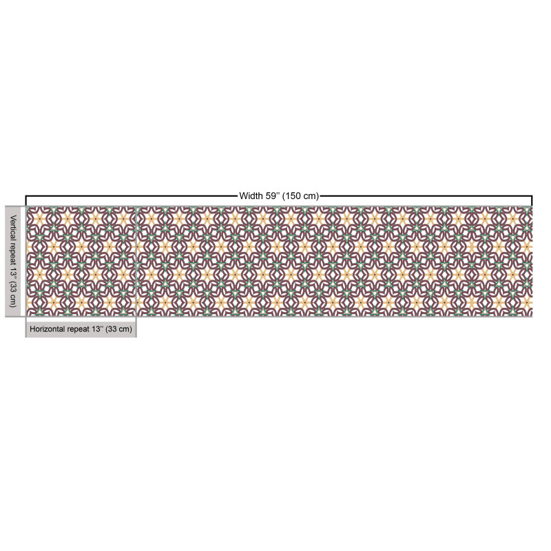 Geometrik Parça Kumaş Üçgen Süslemeli Motif