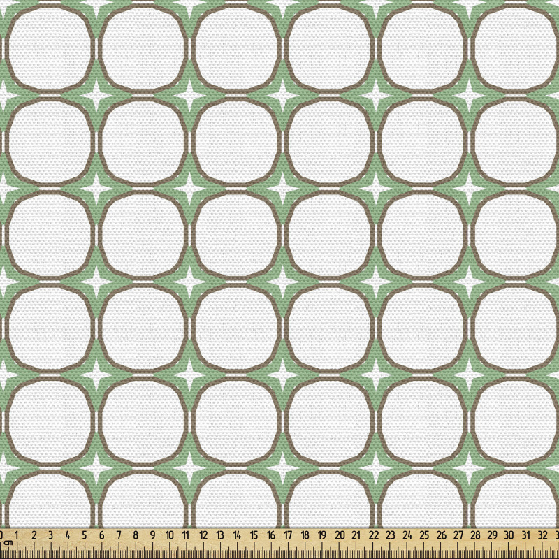 Geometrik Parça Kumaş Pürüzlü Çemberlerden Oluşan İlüstrasyon