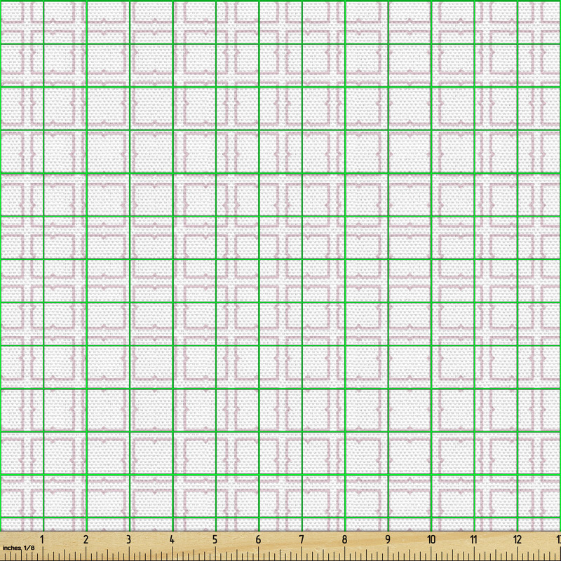 Sade Parça Kumaş Tek Renk Tekrarlı Kareler Deseni Basit Konsept