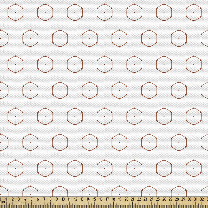 Geometrik Parça Kumaş Soyut Tekrar Eden Küçük Tek Altıgenler 