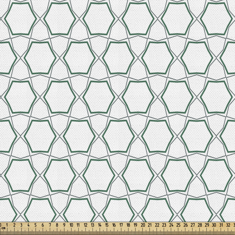 Geometrik Parça Kumaş Ağımsı Bağlantılı Birçok Çokgen Tasarımı