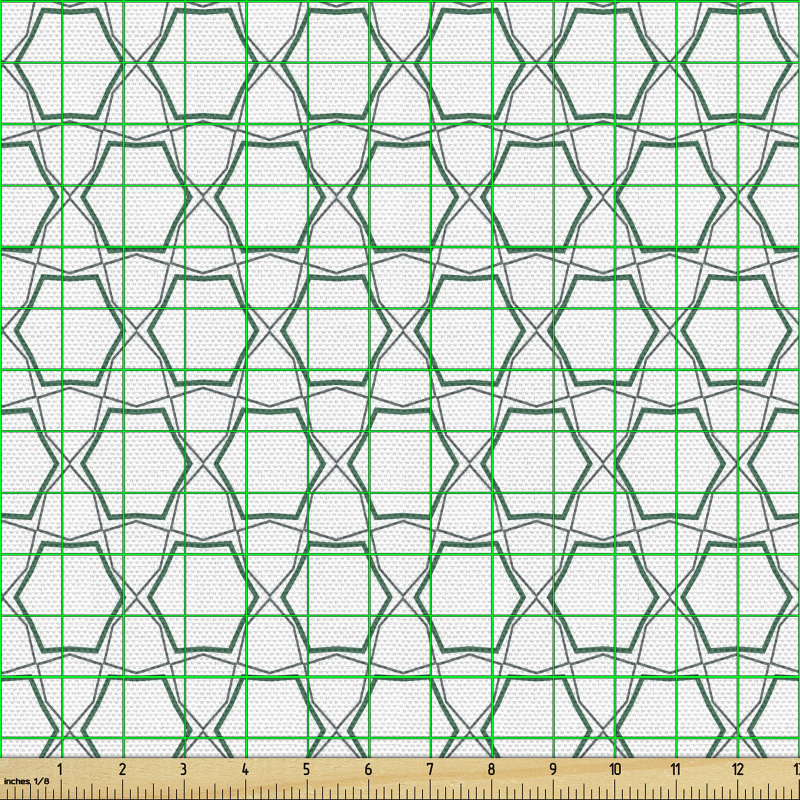 Geometrik Parça Kumaş Ağımsı Bağlantılı Birçok Çokgen Tasarımı