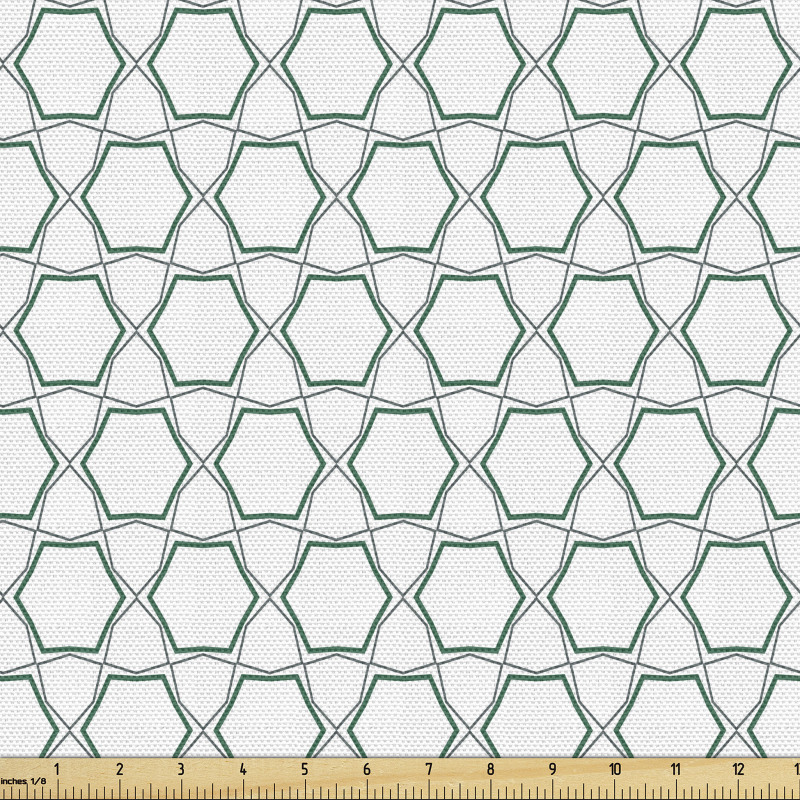 Geometrik Parça Kumaş Ağımsı Bağlantılı Birçok Çokgen Tasarımı