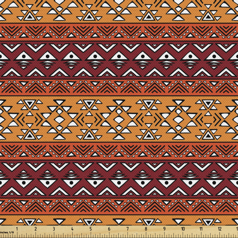 Etnik Parça Kumaş Oryantal Kilim Desenli