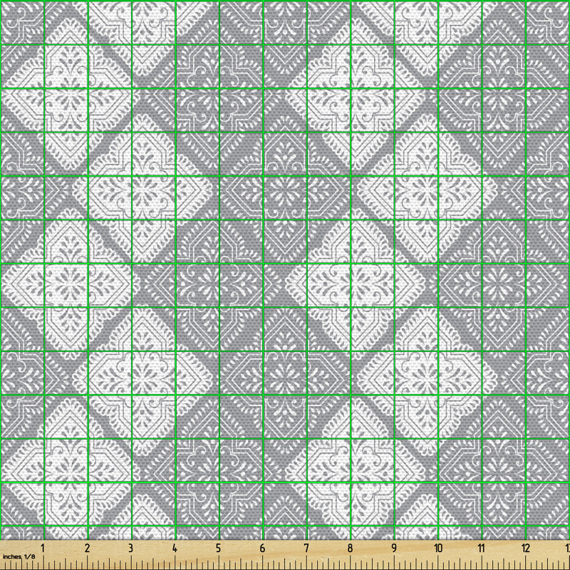 Geleneksel Parça Kumaş Duvar Kağıdı Temalı Geometrik Mozaik