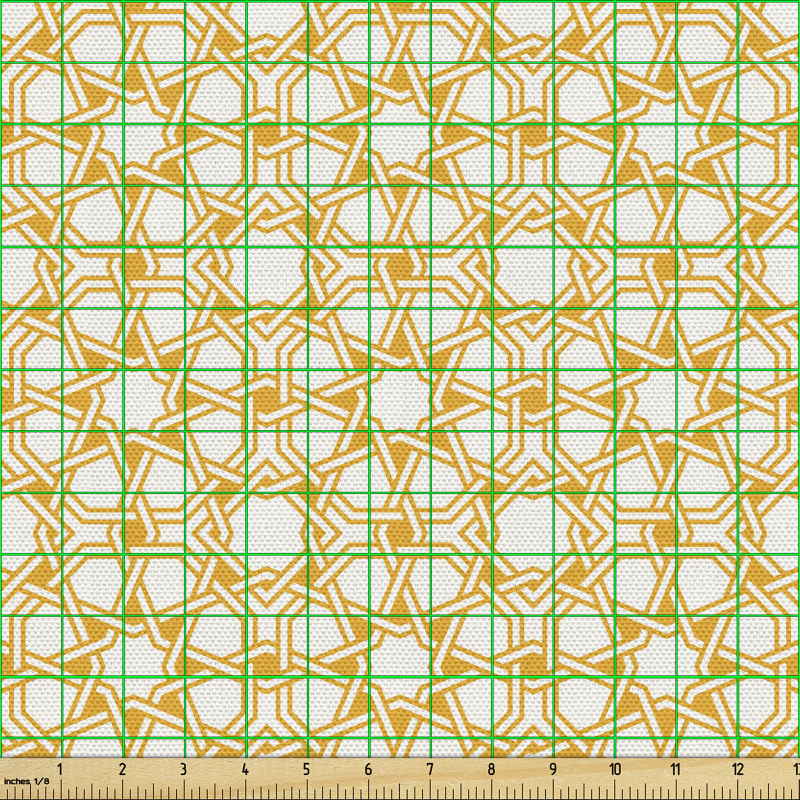 Geleneksel Parça Kumaş Oryantal Geometrik