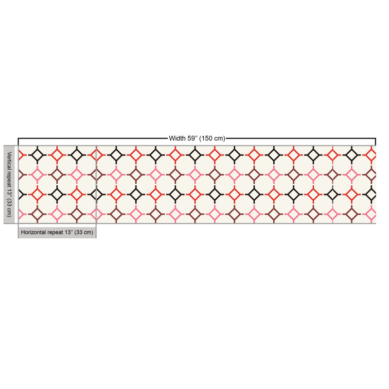 Geometrik Parça Kumaş Dekoratif Sekizgenler