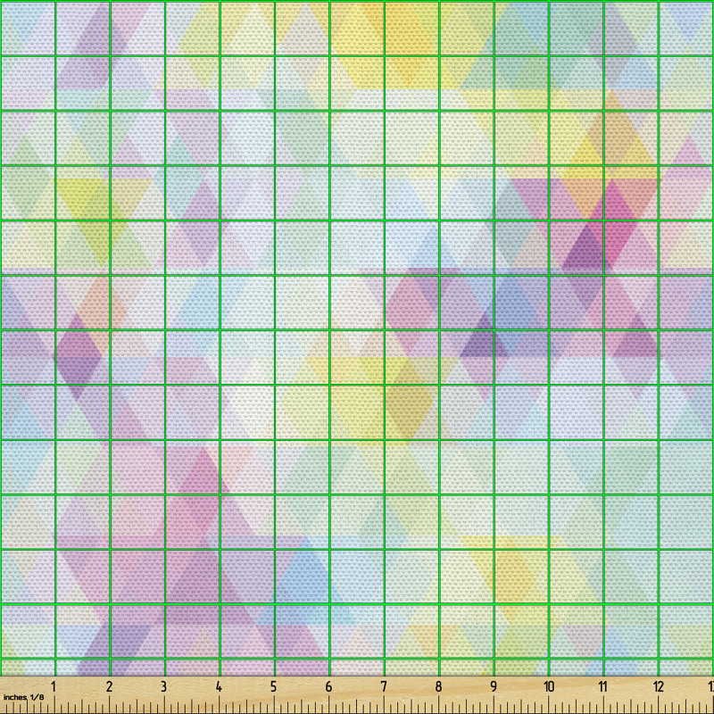 Geometrik Parça Kumaş Şık Üçgen Desenli