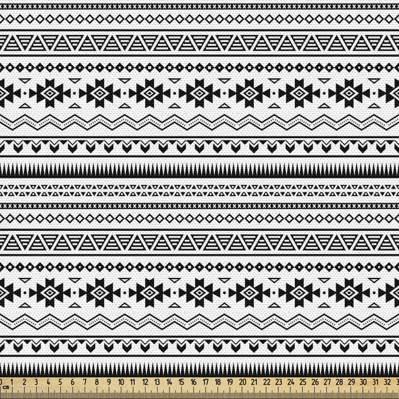 Etnik Parça Kumaş Tribal Motifler Geometrik Desen