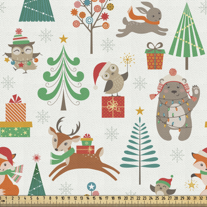 Noel Parça Kumaş Yılbaşı Ağacı ve Sevimli Hayvan Çalışmaları