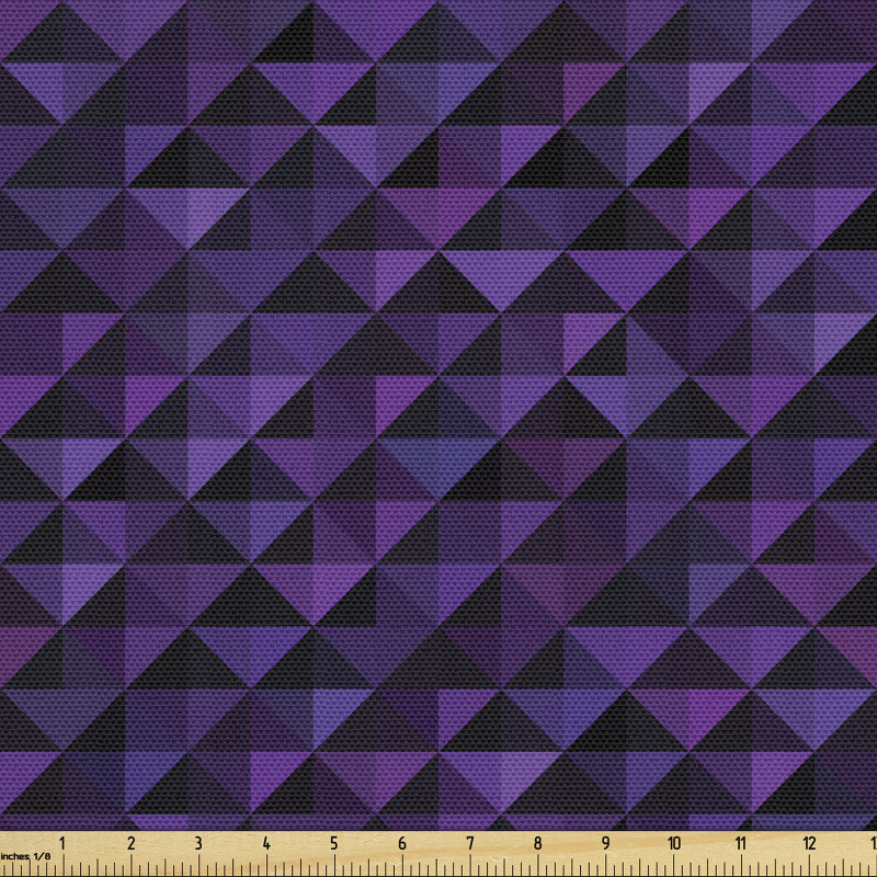 Geometrik Parça Kumaş Soyut Üçgen Çizimli Yaratıcı İllüstrasyon