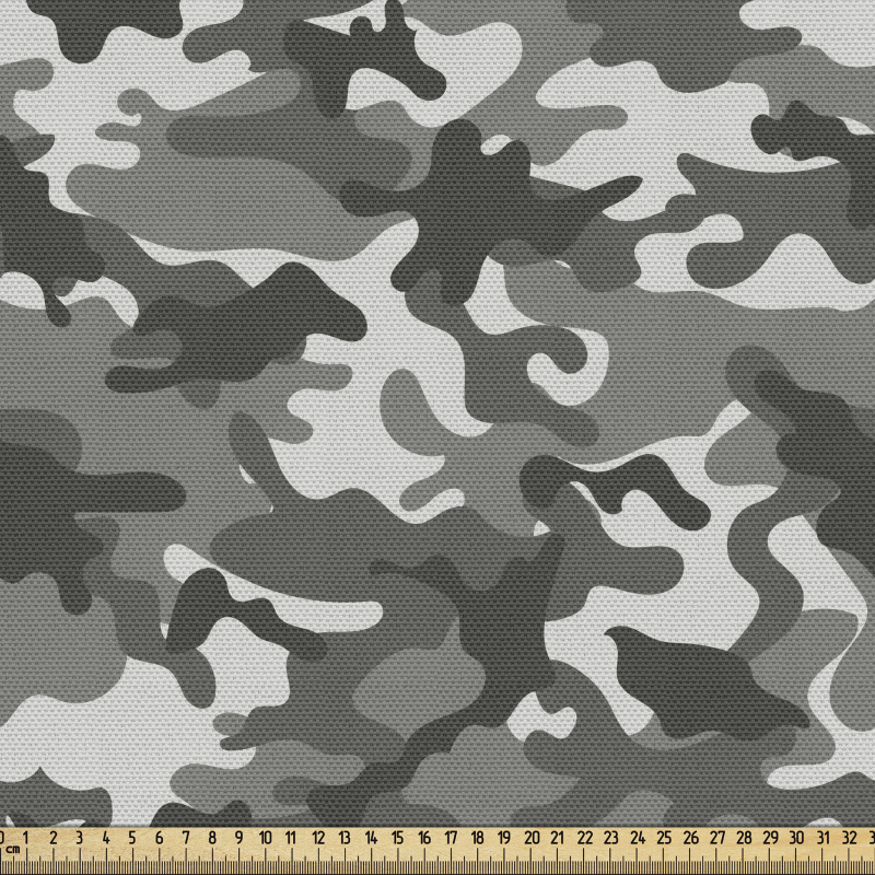 Asker Parça Kumaş Koyu Tonlu Kamuflaj Desenli İllüstrasyon