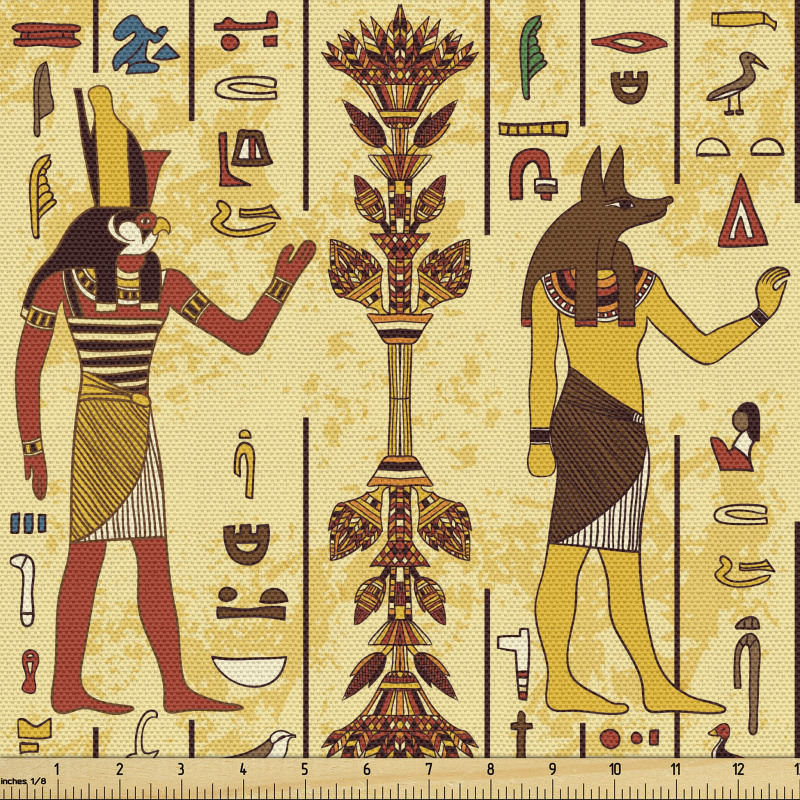Mısır Parça Kumaş Eski Antik Medeniyete Kültürel Semboller