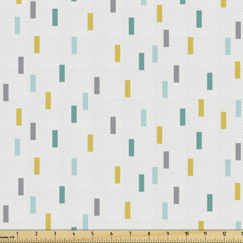 Geometrik Parça Kumaş Düz Sade Zeminde Kısa Çizgili Görsel