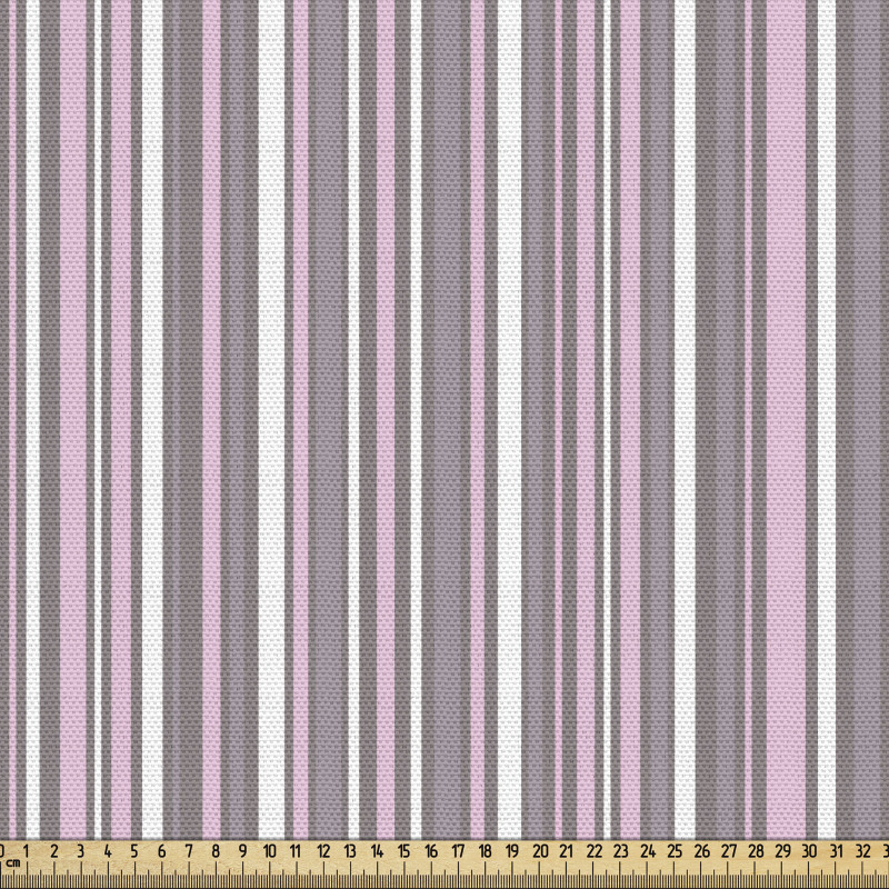 Geometrik Parça Kumaş Pastel Tonlu Dikey Şeritli Kompozisyon