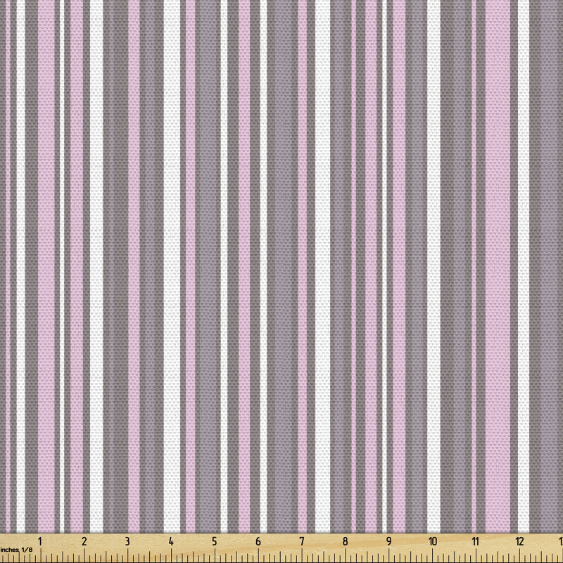 Geometrik Parça Kumaş Pastel Tonlu Dikey Şeritli Kompozisyon