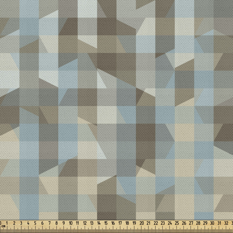 Geometrik Parça Kumaş Dörtgenlerden Oluşan Pikselli Kompozisyon
