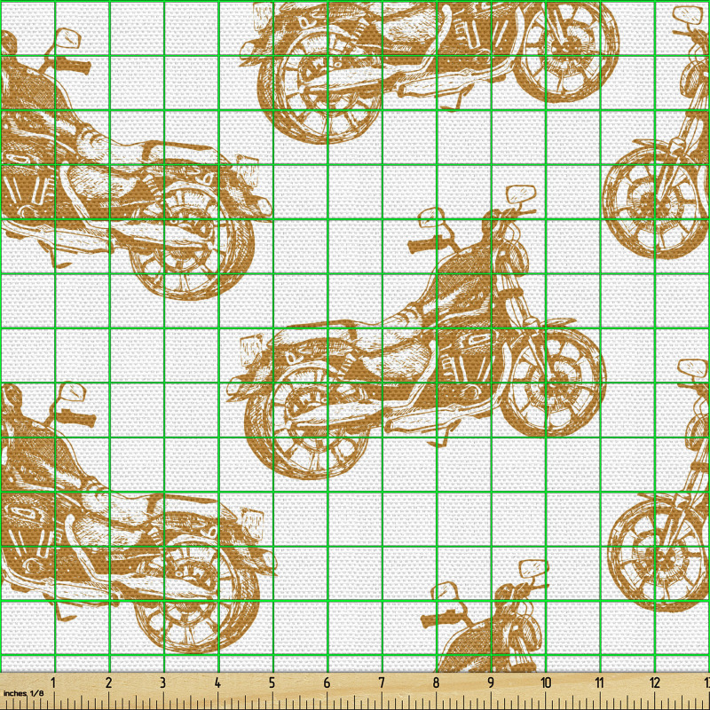 Gezinti Parça Kumaş Çapraz Dizilmiş Tekrarlanan Motosikletler
