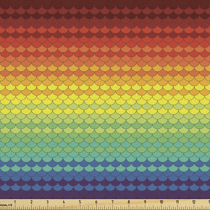 Rengarenk Parça Kumaş Göz Kamaştırıcı Rengarenk Çizgiler Model