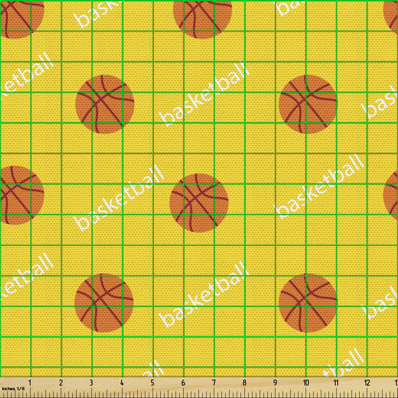 Basketbol Parça Kumaş Sektirerek Oynanan Top ve Yazılı Model