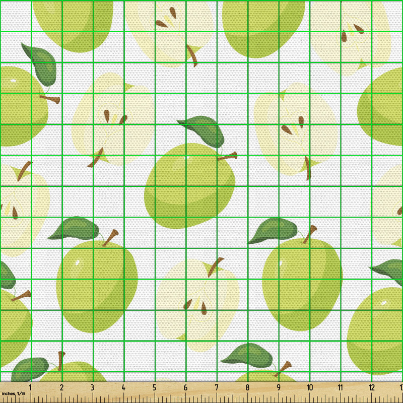 Elmalar Parça Kumaş Ortadan İkiye Bölünen Sapları Olan Meyveler