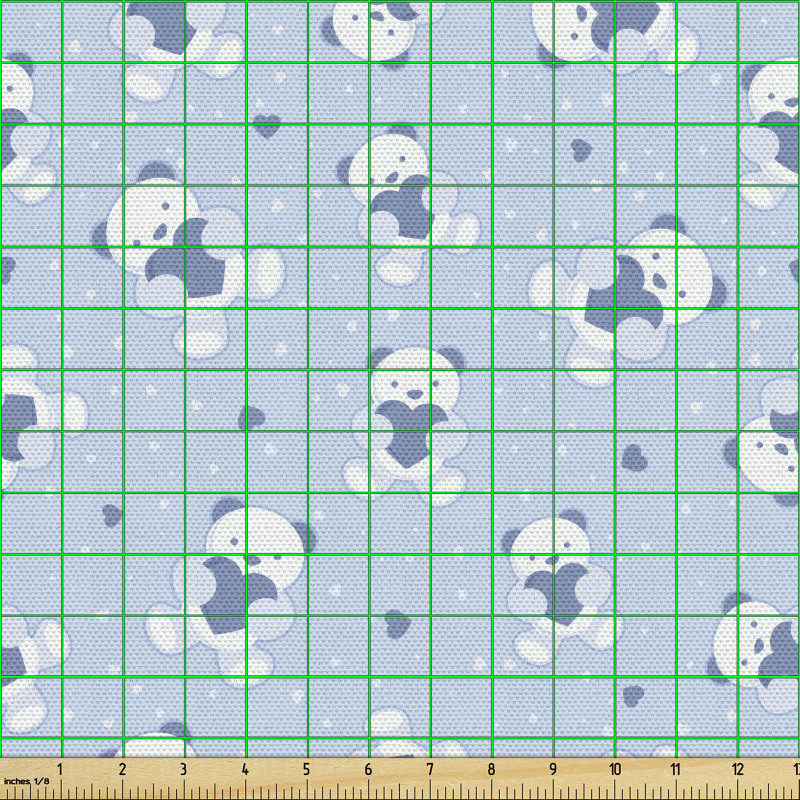 Hayvan Parça Kumaş Elinde Kalp Tutan Sevimli Peluş Ayı Örüntüsü