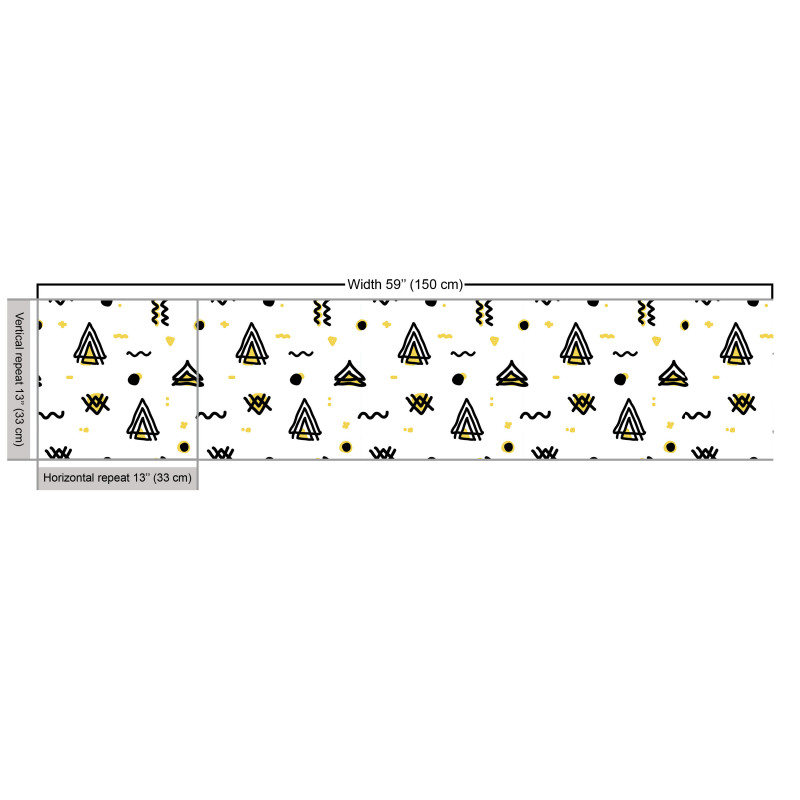 Kabilesel Parça Kumaş Soyut Geometrik Minimal Şekiller Desen