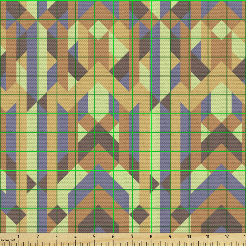 Soyut Parça Kumaş Pastel Tonlarda Geometrik Komposizyonlar