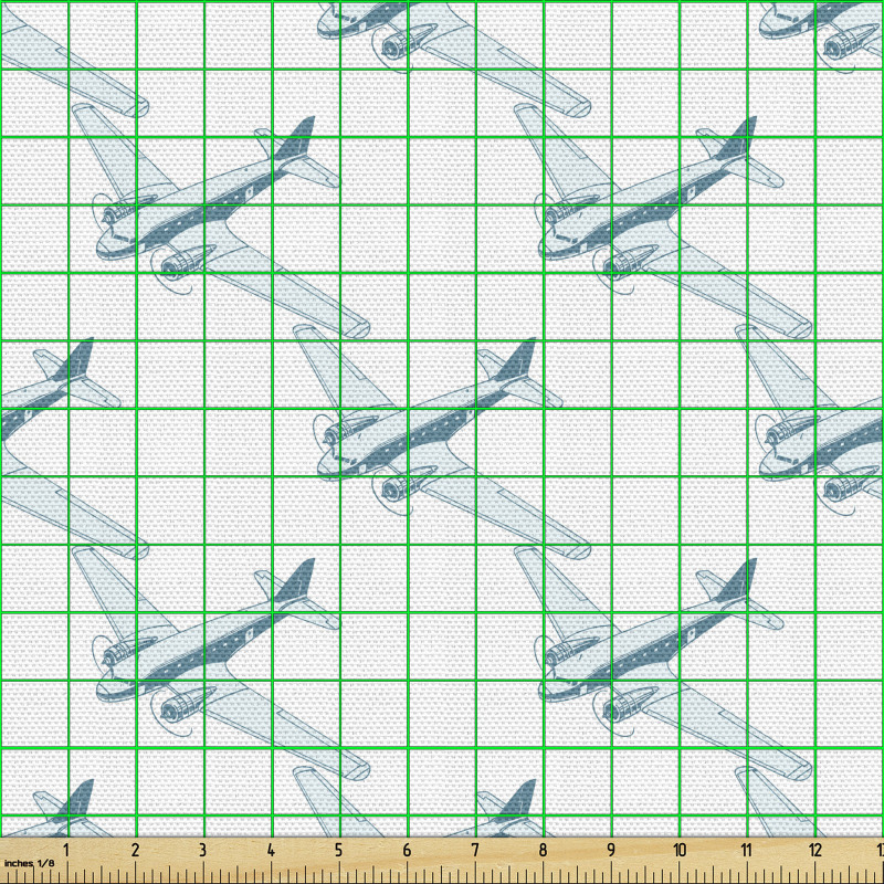 Grafik Parça Kumaş Sıralı Tekrarlı Planör İllüstrasyonları