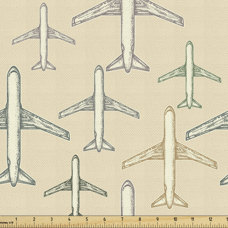 Havacılık Parça Kumaş Farklı Boylarda Tekrarlı Yolcu Uçakları
