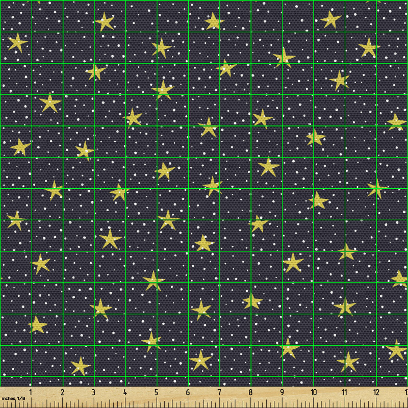 Soyut Parça Kumaş Noktalı Arka Plan Üzerinde Yıldız Sembolleri