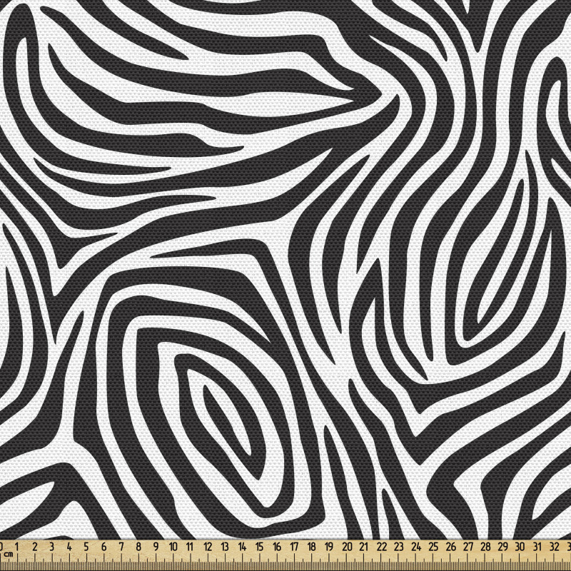 Soyut Parça Kumaş Monokrom Kesintisiz Zebra Deseni Çalışması