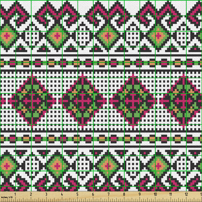 Kültürel Parça Kumaş Oryantal Desenli Süslemeli Duvar Kağıdı